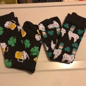 St Patrick’s day themed men’s crew socks bundle
